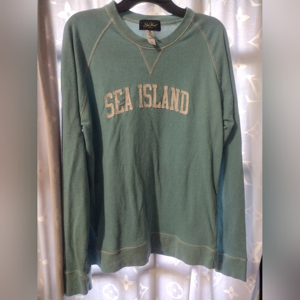 Rare, Vintage, Sea Island Beach Light Blue Sweatshirt